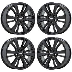 20" Cadillac XT5 XT6 Black wheels rims Factory Genuine OEM set 4847