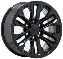 Load image into Gallery viewer, 18&quot; GMC Sierra Silverado 1500 Truck Black wheels rims OEM set 5905 EXCHANGE
