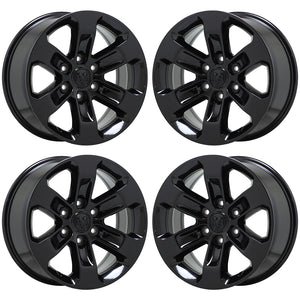 18" Dodge Ram 1500 Truck Gloss Black wheels rims Factory OEM set 4 2672