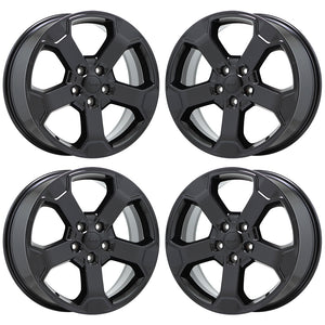 20" Jeep Grand Cherokee Black wheels rims Factory OEM set 9211