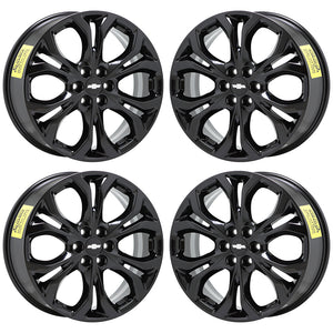 20" Chevrolet Traverse Enclave Black wheels rims Factory OEM GM set 5851