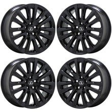 Load image into Gallery viewer, 19&quot; Lexus LS460 LS600 black wheels rims Factory OEM set 4 74284
