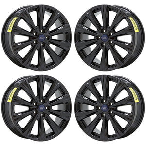 18" Ford Escape Titanium Black wheels rims Factory OEM set 10110