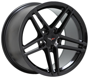 18"-19" Corvette Z06 Black wheels rims Factory OEM NEW GM set 5090 5107 EXCHANGE