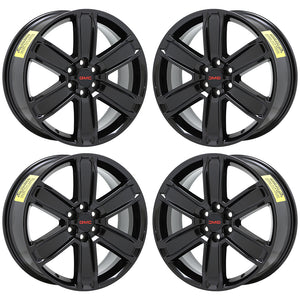 20" GMC Acadia Denali Black wheels rims Factory OEM 2017-2021 GM set 4800 5794