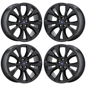 20" Ford Explorer black wheels rims Factory OEM set 4 10268 EXCHANGE