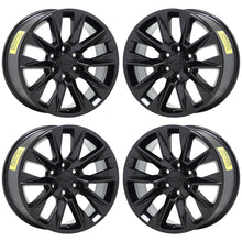 Load image into Gallery viewer, 20&quot; Chevrolet Silverado Tahoe 1500 Gloss Black wheels rims OEM set 5919 EXCHANGE
