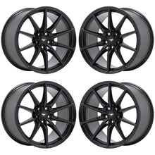 Load image into Gallery viewer, 19&quot; Ford Mustang Shelby GT350 Satin Black wheels OEM set 10053 10054 EXCHANGE
