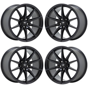 19" Ford Mustang Shelby GT350 Satin Black wheels OEM set 10053 10054 EXCHANGE