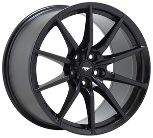 19x10.5 Ford Mustang GT350 Shelby Satin Black wheel rim Factory OEM single 10053