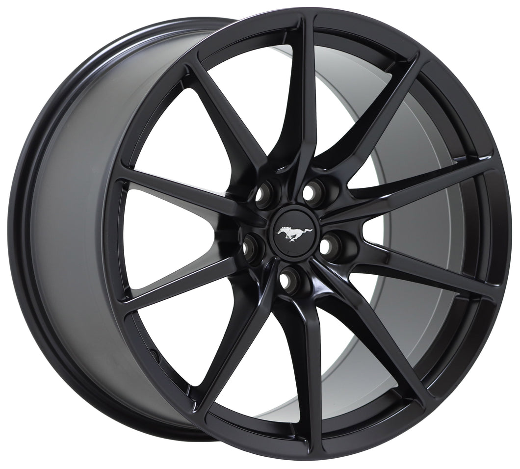 19x10.5 Ford Mustang GT350 Shelby Satin Black wheel rim Factory OEM single 10053