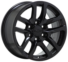 Load image into Gallery viewer, 18&quot; Silverado Tahoe Suburban 1500 Truck Black wheels rims Factory OEM set 5912
