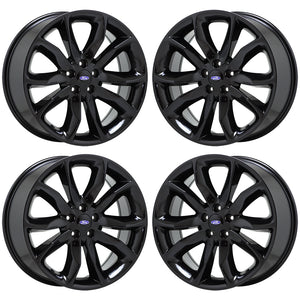 20" Ford Explorer Gloss Black wheels rims Factory OEM set 3861 EXCHANGE