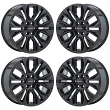 Load image into Gallery viewer, 22&quot; GMC Sierra Denali 1500 Yukon Black Wheels Rims Factory OEM Set 5943
