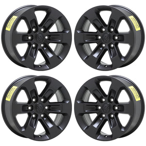 18" Dodge Ram 1500 Truck Satin Black wheels rims Factory OEM set 4 2672 EXCHANGE