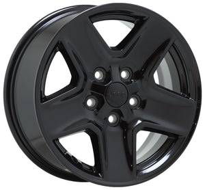 17" Jeep Wrangler Gladiator 2007-2023 Black wheel rim Factory OEM single 9235