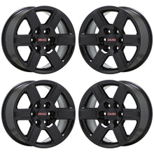 Load image into Gallery viewer, 18&quot; GMC Sierra Yukon 1500 Black wheels rims Factory OEM set 4 5645 EXCHANGE
