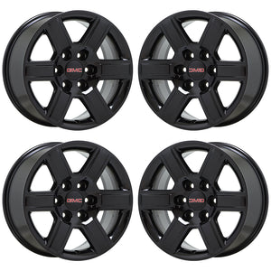 18" GMC Sierra Yukon 1500 Black wheels rims Factory OEM set 4 5645 EXCHANGE