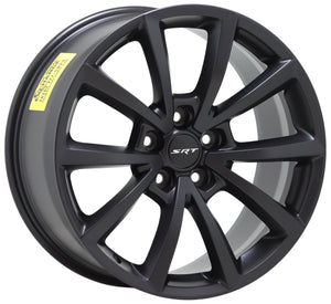 20x10" Jeep Grand Cherokee SRT Satin Black wheels rims OEM set 9182 EXCHANGE