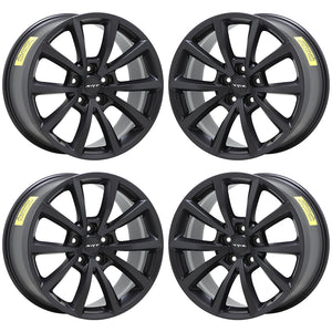 20x10" Jeep Grand Cherokee SRT Satin Black wheels rims OEM set 9182 EXCHANGE