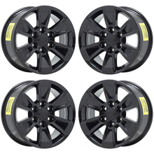 Load image into Gallery viewer, 17&quot; Chevrolet Silverado 1500 Truck Black wheels rims Factory OEM set 4 5908
