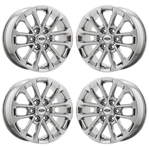 18" Ford F150 PVD Chrome Wheels Rims Factory OEM Original set 4 - 10169