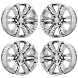 22" Sierra Yukon 1500 Escalade PVD DuraChrome wheels rims Factory OEM set 5822