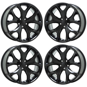 20" Dodge Charger Challenger Gloss Black wheels Factory OEM set 2523