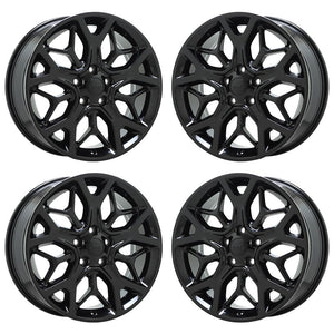 20" Jeep Grand Cherokee Black wheels rims Factory OEM set 9181