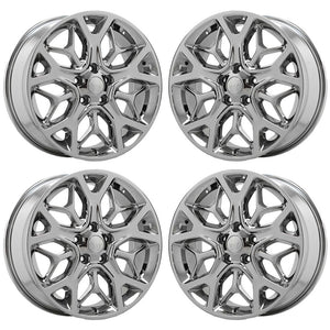 20" Jeep Grand Cherokee Bright Chrome wheels rims Factory OEM set 9181