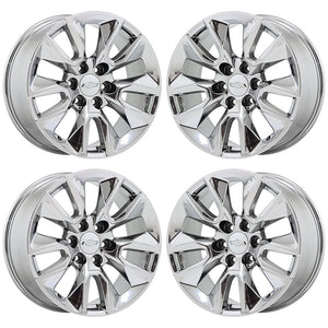 20" GMC Silverado 1500 Bright Chrome wheels rims Factory OEM set 4 5916