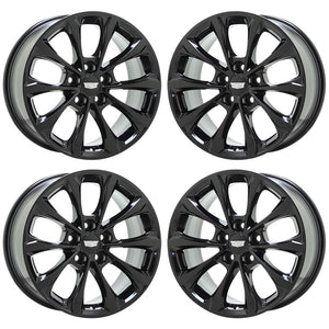 18" Cadillac CT5 CTS Premium Luxury Black wheels rims Factory OEM set 4837