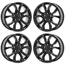 Load image into Gallery viewer, 20&quot; Jeep Grand Cherokee Gloss Black wheels rim OEM set 2568 2663 EXCHANGE
