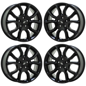 20" Dodge Durango Jeep Grand Cherokee Gloss Black wheels OEM 2570