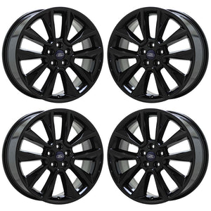 19" Ford Escape Black wheels rims Factory OEM set 3970 EXCHANGE