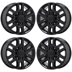 20" GMC Sierra 2500 3500 Truck Black wheels rims Factory OEM set 5950 EXCHANGE