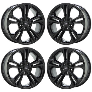 18" Ford Taurus Explorer Gloss Black wheels rims Factory OEM set 3922 EXCHANGE