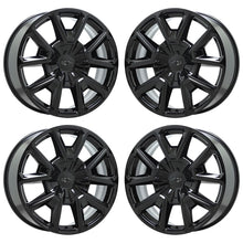 Load image into Gallery viewer, 22&quot; Chevrolet Silverado 1500 Tahoe RST Black Wheels Rims Factory OEM Set 14035
