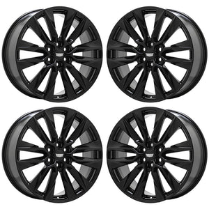 21" Cadillac XT6 Black wheels rims Factory OEM GM set 4851