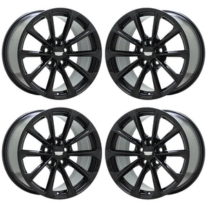 18" Cadillac CT4-V BlackWing ATS-V  Black Wheels Factory OEM 14051 14052