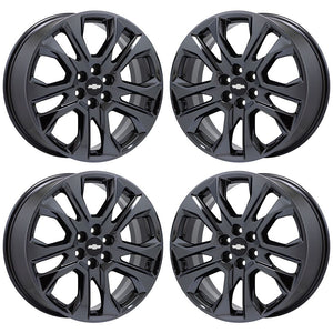 20" Chevrolet Traverse Black Chrome wheels rims Factory OEM 2018-2021 set 5848