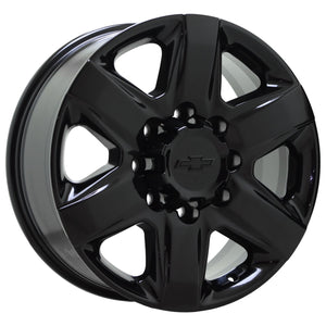 20" GMC Sierra 2500 3500 Black Wheels Factory OEM Set 5962