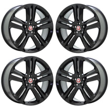 Load image into Gallery viewer, 20&quot; Jaguar F-Pace Gloss Black Wheels Rims Factory OEM Set 59976 - 2017-2021
