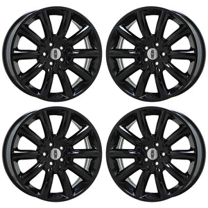 20" Lincoln MKT MKX Gloss Black wheels rims Factory OEM set 3825 EXCHANGE