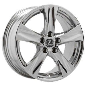 18x8" 18x8.5" Lexus IS250 IS350 PVD Chrome Wheels Rims OEM 74238 74239 EXCHANGE