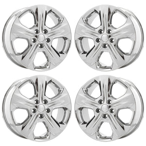 20" Jeep Grand Cherokee Durango PVD Chrome wheels rims OEM set 2494