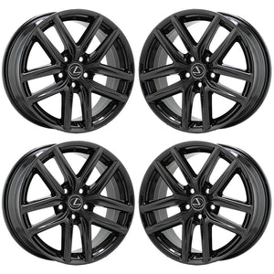 18" Lexus IS200 250 300 350 F-Sport Black Chrome wheels set 74292 74293