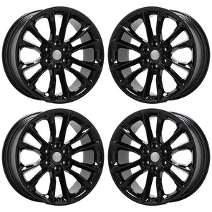 22" Jeep Wagoneer Black Wheels Rims Factory OEM Set 9298 EXCHANGE