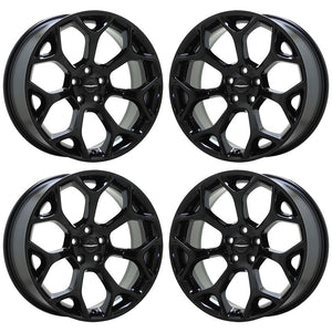 20" Chrysler 300 Gloss Black wheels rims Factory OEM set 4 2539