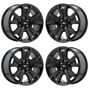 17" Chevrolet Colorado Z71 GMC Canyon PVD Black Chrome wheels OEM 5672 EXCHANGE